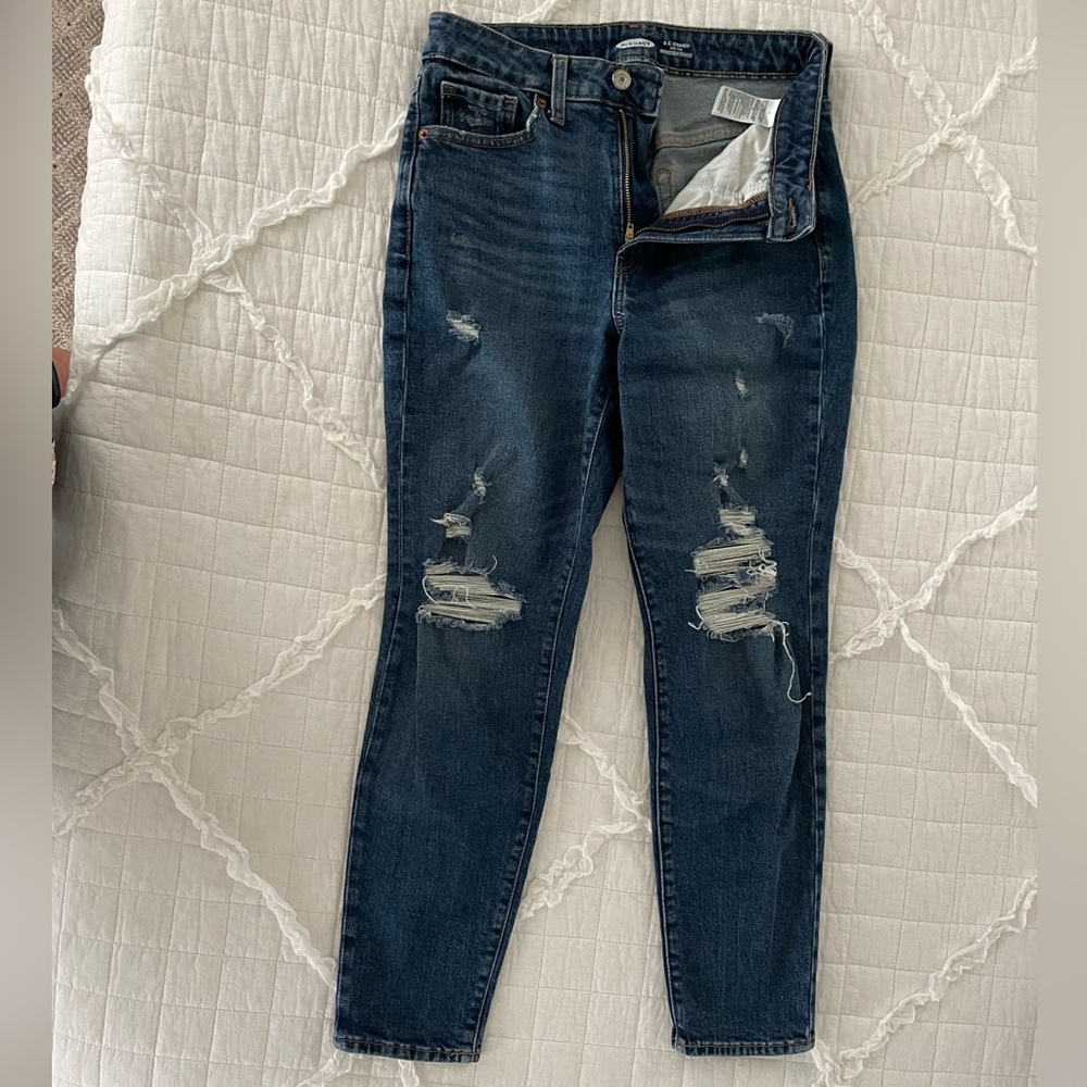 ripped old navy jeans